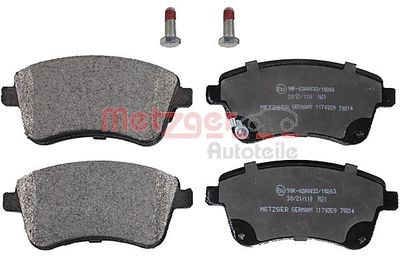 Brake Pad Set, disc brake METZGER AUTOTEILE 1170359