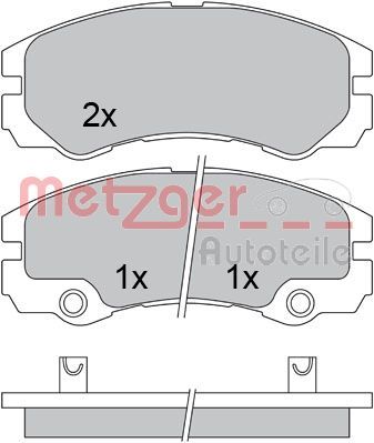 METZGER AUTOTEILE 1170363 Brake Pad Set, disc brake