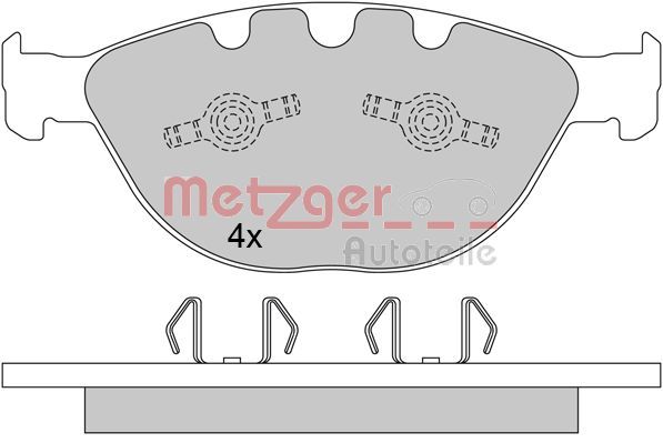 METZGER AUTOTEILE 1170380 Brake Pad Set, disc brake