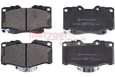 Brake Pad Set, disc brake METZGER AUTOTEILE 1170428