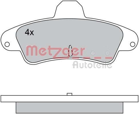 METZGER AUTOTEILE 1170430 Brake Pad Set, disc brake