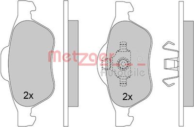 Brake Pad Set, disc brake METZGER AUTOTEILE 1170462