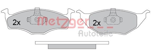 METZGER AUTOTEILE 1170498 Brake Pad Set, disc brake