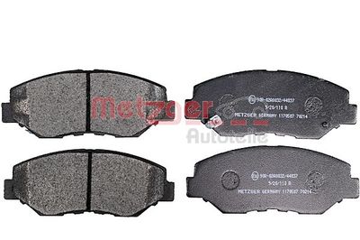 Brake Pad Set, disc brake METZGER AUTOTEILE 1170507
