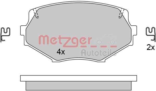 METZGER AUTOTEILE 1170515 Brake Pad Set, disc brake