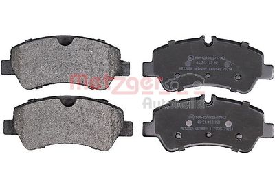 Brake Pad Set, disc brake METZGER AUTOTEILE 1170545
