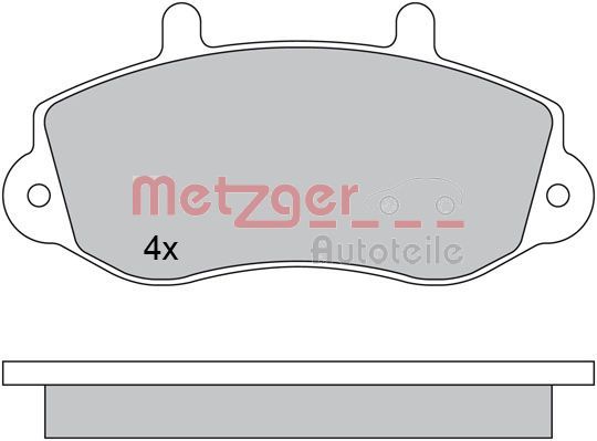 METZGER AUTOTEILE 1170553 Brake Pad Set, disc brake