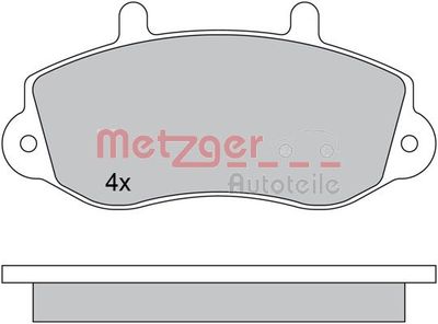 Brake Pad Set, disc brake METZGER AUTOTEILE 1170553