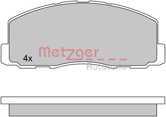 METZGER AUTOTEILE 1170569 Brake Pad Set, disc brake
