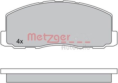 Brake Pad Set, disc brake METZGER AUTOTEILE 1170569