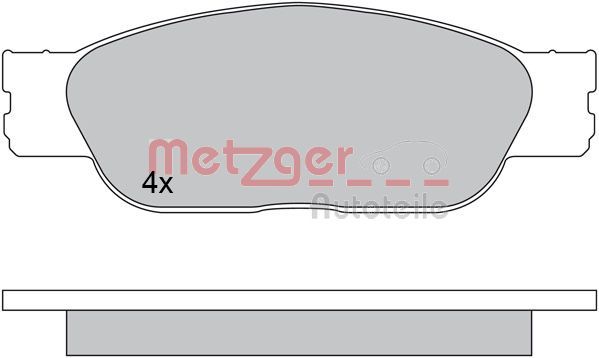 METZGER AUTOTEILE 1170610 Brake Pad Set, disc brake