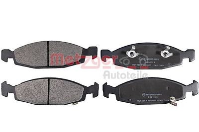 Brake Pad Set, disc brake METZGER AUTOTEILE 1170631