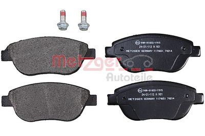Brake Pad Set, disc brake METZGER AUTOTEILE 1170651