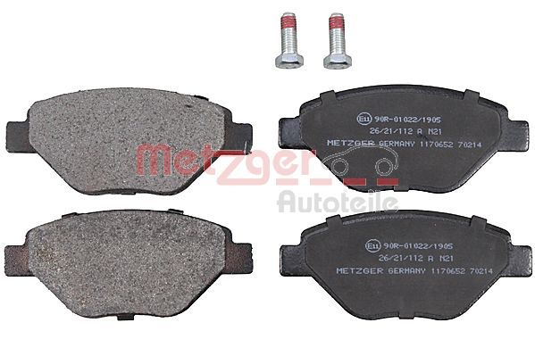 METZGER AUTOTEILE 1170652 Brake Pad Set, disc brake