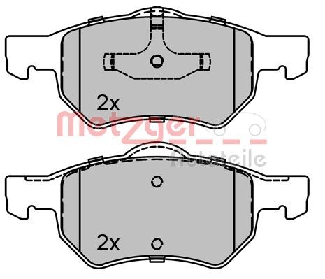 METZGER AUTOTEILE 1170756 Brake Pad Set, disc brake