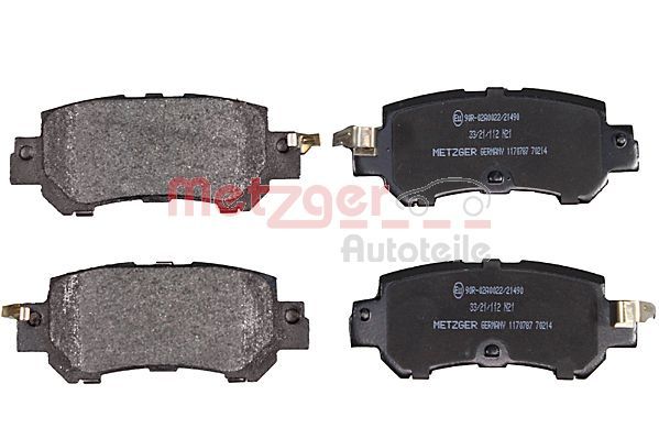 METZGER AUTOTEILE 1170787 Brake Pad Set, disc brake