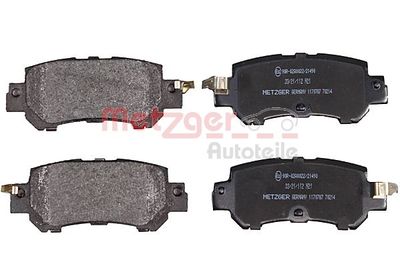 Brake Pad Set, disc brake METZGER AUTOTEILE 1170787
