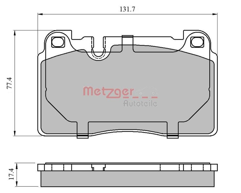METZGER AUTOTEILE 1170789 Brake Pad Set, disc brake