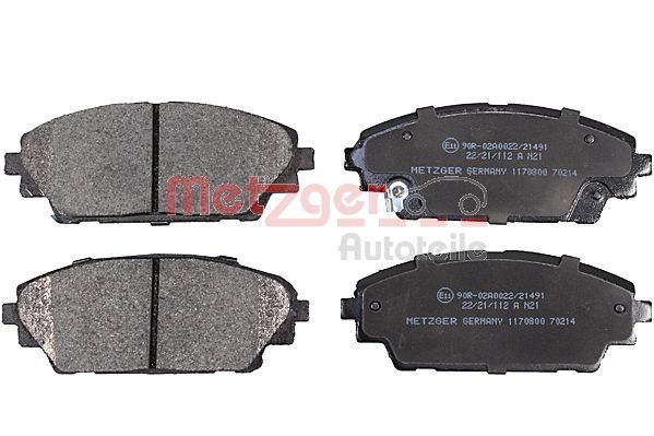 METZGER AUTOTEILE 1170800 Brake Pad Set, disc brake