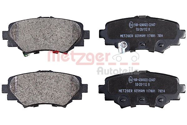 METZGER AUTOTEILE 1170801 Brake Pad Set, disc brake