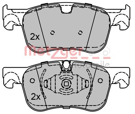 METZGER AUTOTEILE 1170804 Brake Pad Set, disc brake