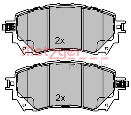 METZGER AUTOTEILE 1170811 Brake Pad Set, disc brake