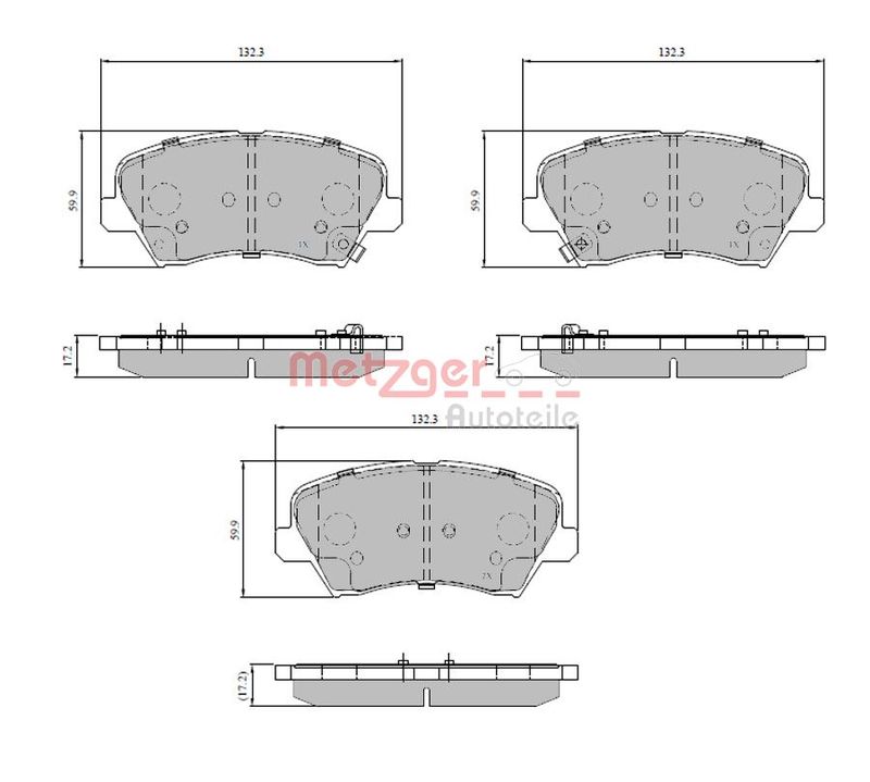 METZGER AUTOTEILE 1170817 Brake Pad Set, disc brake