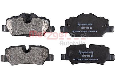 Brake Pad Set, disc brake METZGER AUTOTEILE 1170819
