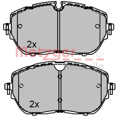 METZGER AUTOTEILE 1170821 Brake Pad Set, disc brake
