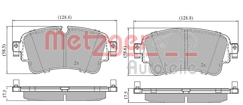 METZGER AUTOTEILE 1170904 Brake Pad Set, disc brake