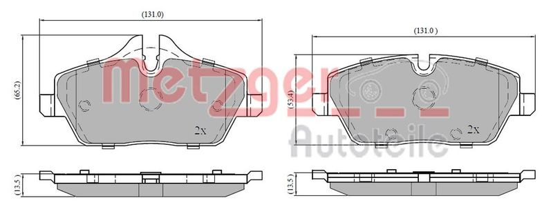 METZGER AUTOTEILE 1170926 Brake Pad Set, disc brake