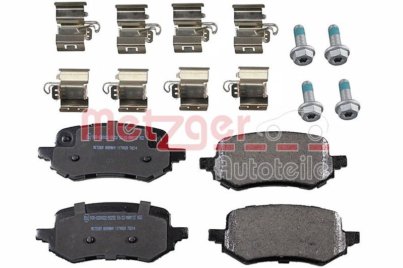 METZGER AUTOTEILE 1170928 Brake Pad Set, disc brake