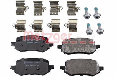 Brake Pad Set, disc brake METZGER AUTOTEILE 1170928