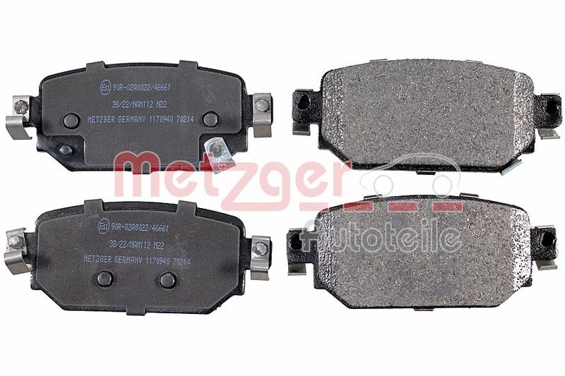 METZGER AUTOTEILE 1170940 Brake Pad Set, disc brake