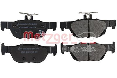 Brake Pad Set, disc brake METZGER AUTOTEILE 1170953