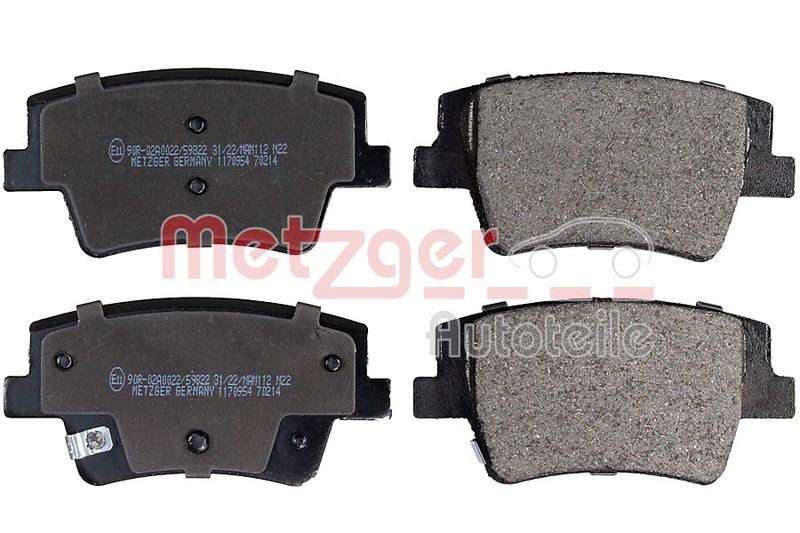 METZGER AUTOTEILE 1170954 Brake Pad Set, disc brake