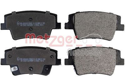 Brake Pad Set, disc brake METZGER AUTOTEILE 1170954