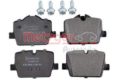 Brake Pad Set, disc brake METZGER AUTOTEILE 1170958