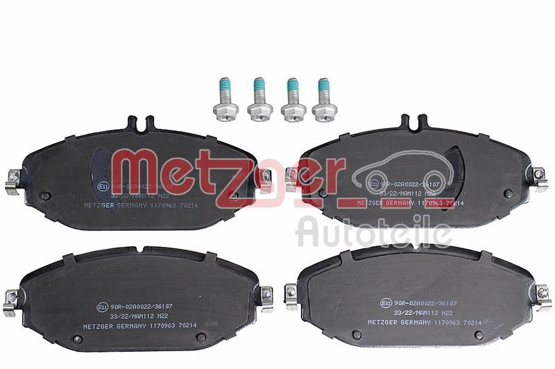 METZGER AUTOTEILE 1170963 Brake Pad Set, disc brake