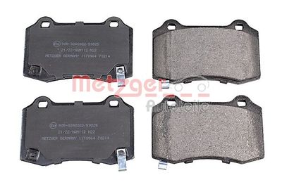 Brake Pad Set, disc brake METZGER AUTOTEILE 1170964