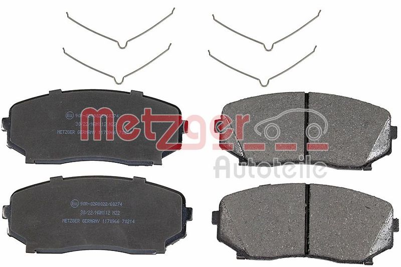 METZGER AUTOTEILE 1170966 Brake Pad Set, disc brake