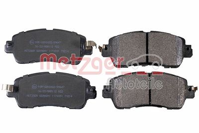 Brake Pad Set, disc brake METZGER AUTOTEILE 1170991