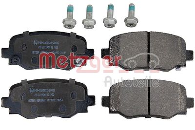 Brake Pad Set, disc brake METZGER AUTOTEILE 1170992