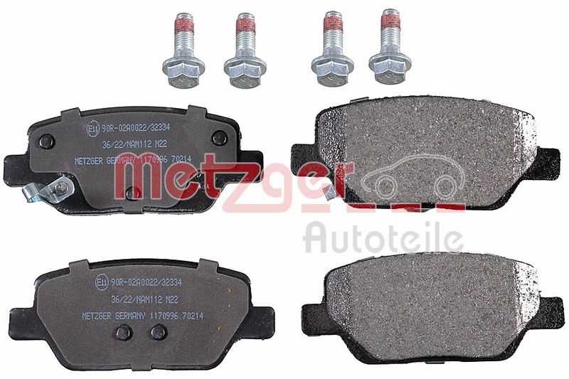 METZGER AUTOTEILE 1170996 Brake Pad Set, disc brake