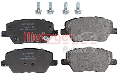 Brake Pad Set, disc brake METZGER AUTOTEILE 1170997