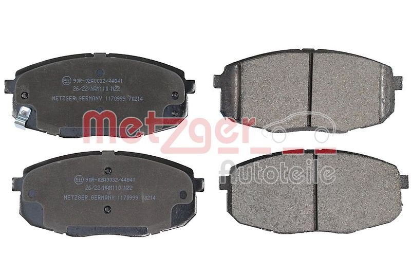 METZGER AUTOTEILE 1170999 Brake Pad Set, disc brake