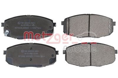 Brake Pad Set, disc brake METZGER AUTOTEILE 1170999