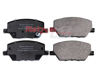 Brake Pad Set, disc brake METZGER AUTOTEILE 1171004
