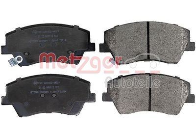 Brake Pad Set, disc brake METZGER AUTOTEILE 1171007