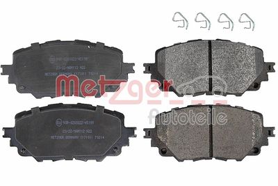 Brake Pad Set, disc brake METZGER AUTOTEILE 1171011